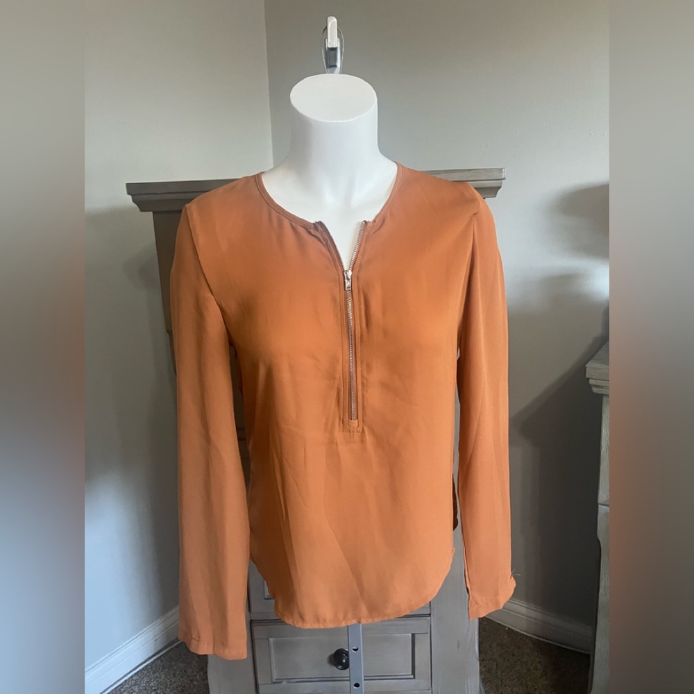 XS SHEIN Blouse with zipper